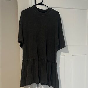 American Eagle Outfitters Charcoal T shirt dress